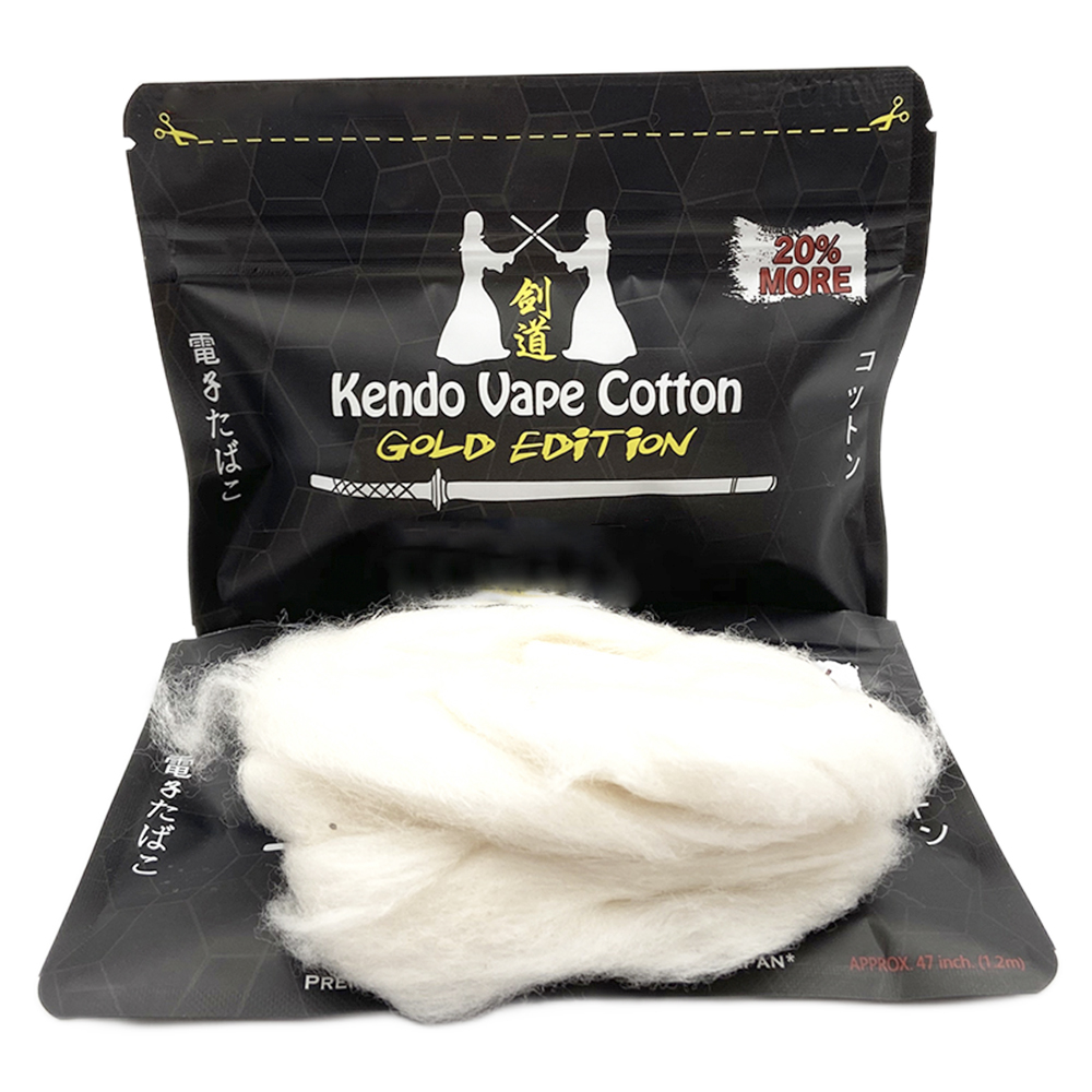 Vaping Goods - Nouveau Kendo coton édition or coton