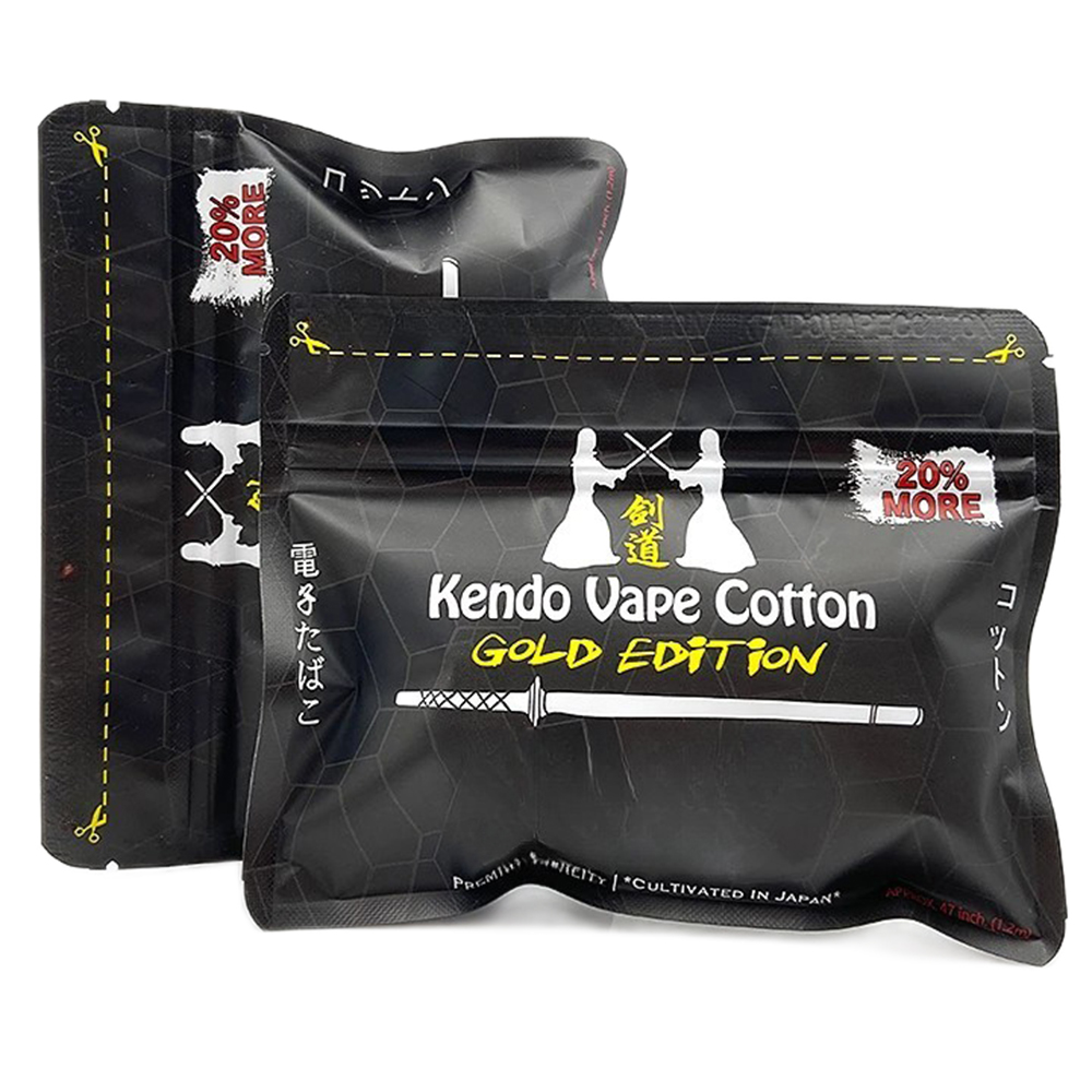 Nouveau Kendo coton édition or - Vaping Goods avis et prix