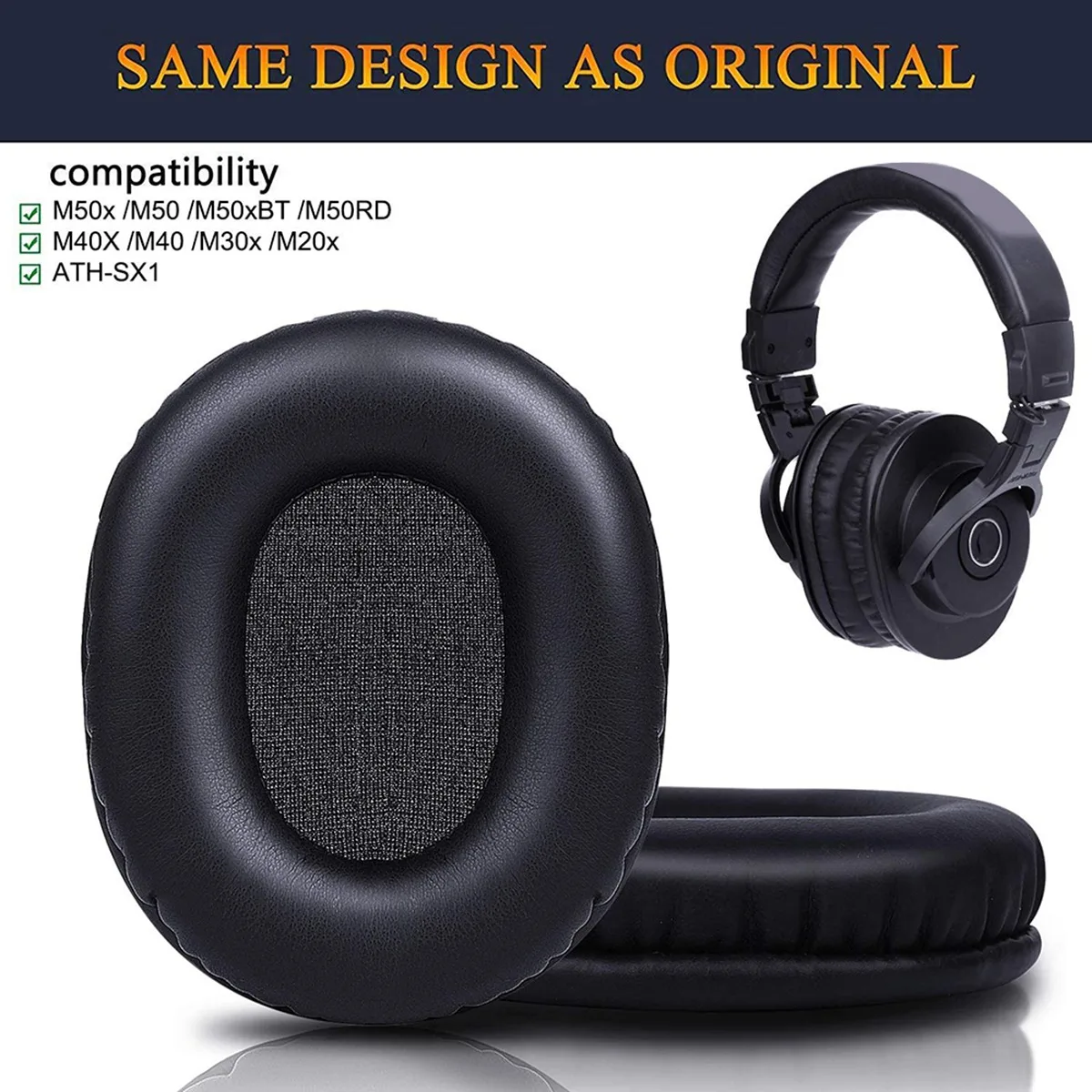 Oreillettes de rechange M50X,  - Audio Technica Headphone Ath-M20X avis et prix
